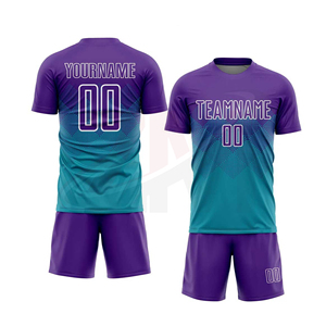 Conjunto de Uniforme de Fútbol, Camiseta, Pantalones Cortos y Calcetines de Secado Rápido, Kit Personalizado para Partidos de Equipo, Uniforme de Fútbol al por Mayor, Camiseta Sublimada Personalizada - Product Image 1