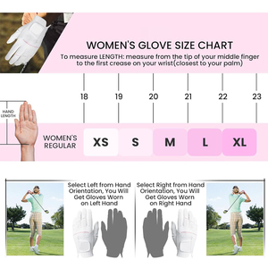 Ladies <b>Golf</b> Rain Gloves Pair Long Lasting All Weather Protection Cabretta Genuine Leather White <b>Golf</b> Gloves Adult Outdoor Sports - Product Image 4