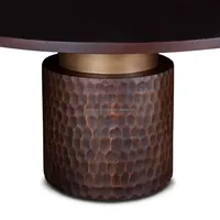 Mesa de Centro Moderna de Diseño de Alta Gama con Tapa de Aluminio y Madera, Mueble para Sala de Estar, Mesa Consola con Diseño Costero y Tapa de Vidrio