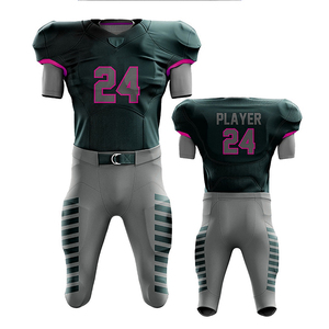 Ensemble d'uniformes de football américain réversibles sur mesure, imprimés, à manches courtes, respirants, à séchage rapide, sublimés, de haute qualité - Product Image 1