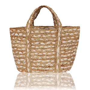 Sac fourre-tout bohème personnalisé en jute 2026 – Sac bandoulière écologique pour la plage, le shopping et les soirées, pour femmes - Product Image 5