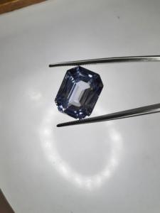 Piedra Preciosa de Aguamarina Azul Zambiana Natural de 14.20 Ct, Corte Esmeralda, Calidad Joyería Fina - Product Image 1