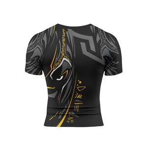 High Quality Sleeveless Compression Athletic Top Crew Neck Stretch Fabric Men MMA Rash Guard Anti-Bacterial Anti-UV Breathable - Product Image 5