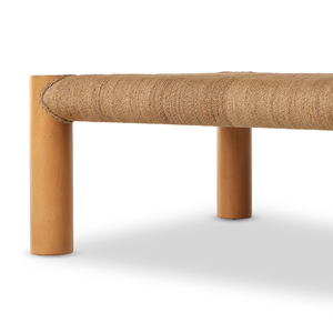 Table basse multifonctionnelle de haute qualité en racine de teck naturel avec plateau en verre, structure en bois massif durable, style artistique contemporain - Morse - Product Image 5