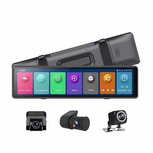 Phổ biến 11.26 inch 3 máy ảnh 2K Android Auto Carplay Màn hình Dashcam - Product Image 1