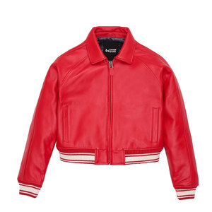 Vestes en cuir courtes tendance pour femmes, design de col personnalisé, coupe-vent, vestes en cuir courtes tendance pour femmes - Product Image 3