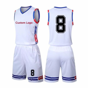 Derniers modèles d'uniformes de basket-ball pour hommes, haute qualité, respirant, confortable, séchage rapide, personnalisable avec le nom de l'équipe sur le devant, 100% polyester - Product Image 1