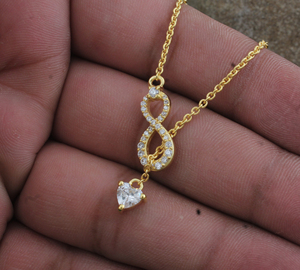 Luxury Gold Plated 925 Sterling <b>Silver</b> CZ Necklace Women Fancy AAA Zircon <b>Choker</b> Bridal Wedding Jewelry Necklace for Party G - Product Image 1