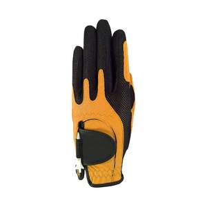 Gants de golf unisexes modernes en cuir Cabretta antidérapant de haute qualité avec couleur et logo personnalisés et tissu de la meilleure qualité pour les mains - Product Image 3
