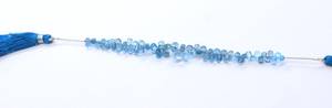 Cuentas de Topacio Azul de Londres Facetadas en Forma de Lágrima, Cuentas de Topacio Azul en Forma de Gota de 3x5-5x7 MM, Cuentas de Topacio Azul de Londres de 5 Pulgadas - Product Image 4