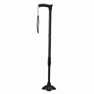 Bâton de marche pliable et réglable pour personnes âgées, adultes, handicapés, base antidérapante, léger et durable - Product Image 2