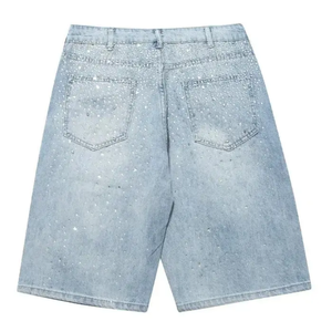 Pantalones Cortos Desgastados para Hombre de Alta Calidad, la Mejor Fabricación en Algodón, con Logotipo de Marca, Fáciles de Usar - Product Image 4