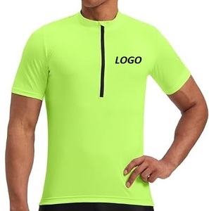 Lightweight Men's Quarter Zipper <b>Cycling</b> Jersey High Quality Quick-Dry Breathable Jersey with Custom Design for Teamwear Jerseys - Product Image 1