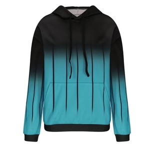Sweat-shirt à capuche en coton avec poche avant, coupe classique, vêtement décontracté unisexe, tricoté, séchage rapide, 370g, style automne - Product Image 2