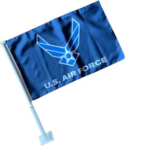 Drapeau rectangulaire portable en polyester pour l'Académie de natation du Texas, modèle ATF01, avec mât en acrylique, imprimé numériquement, durable, pour usage promotionnel - Product Image 5