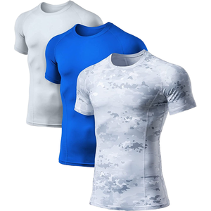 เสื้อรัดกล้ามเนื้อสำหรับผู้ชายแบบสั่งทำพิเศษสำหรับ MMA ระบายอากาศด้านหน้า แห้งเร็ว เหมาะสำหรับออกกำลังกาย ฟิตเนส แขนยาว ป้องกันรังสียูวี เสื้อสำหรับว่ายน้ำ - Product Image 1