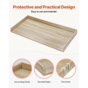 Royxen piano di lavoro in legno massello con caricamento frontale All-in-One lavatrice asciugatrice Extra stendini per bucato - Product Image 6