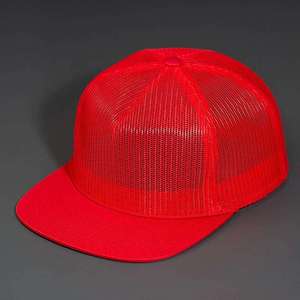 Unisex Hip Hop Mesh Trucker <b>Snapback</b> <b>Cap</b> High Quality Breathable Solid Color Flat Brim Outdoor Street Style Casual Summer Hat - Product Image 2