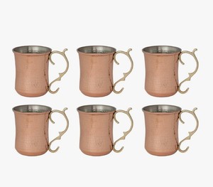 Taza Emily Copper Mule con Asa de Latón, Gran Capacidad, Diseño Minimalista - Product Image 2