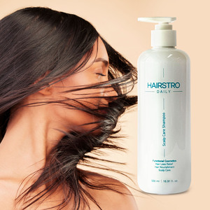 Champú HAIRSTRO para el Cuidado Diario del Cuero Cabelludo 500ml, Alivio para la Caída del Cabello, Fórmula Concentrada con Biotina y Centella, Unisex, para Todo Tipo de Cabello - Product Image 3