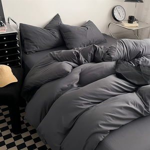 ชุดเครื่องนอนผ้าปู<span class=keywords><strong>ที</strong></span>่นอนสีพื้น 3 ชิ้น, ปลอกผ้านวม 1 ชิ้น & ปลอกหมอน 2 ชิ้น, โพลีเอสเตอร์เนื้อนุ่ม, ไม่มีไส้ใน สำหรับใช้ในบ้าน ห้องนอน โรงแรม - Product Image 5