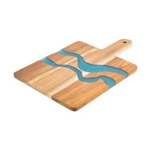 Planche à pagaie en bois d'acacia naturel de qualité supérieure avec poignée, planche à découper en bois dur durable, plateau de service de cuisine, plateau à charcuterie - Product Image 5