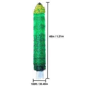 Kit Rete Elettrica Portatile per Recinzione 122 cm A x 254 cm L in PE con Picchetti a Doppia Punta per Attrezzature per Allevamento di Polli e Animali - Product Image 6