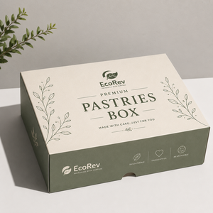 Caja de Embalaje de Cartón Biodegradable y Ecológica para Panadería, Personalizable al por Mayor, para Croissants con Forma Personalizada - Product Image 4