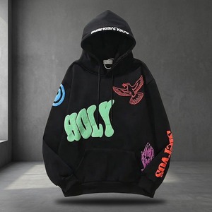 Sudadera con Capucha Personalizada para Hombre, Transpirable, con Espuma, Bordado 3D, Estilo Urbano Invernal, Corte Regular, 100% Bambú - Product Image 6