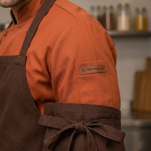 Ensemble d'uniformes de chef professionnels unisexes en polyester et coton respirant anti-boulochage pour la cuisine - Product Image 4