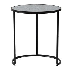 Set of 2 <b>Round</b> End <b>Tables</b> Stacking <b>Side</b> <b>Tables</b> with Durable Metal Frame for <b>Small</b> Spaces for Living Room or Office - Product Image 4