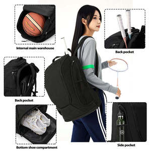 Mochila Personalizada para Raquetas de Pickleball y Tenis, Poliéster, 50-70L, Cierre de Cremallera, Fácil Acceso, Bolsa Deportiva - Product Image 2