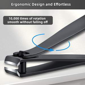 Juego de 2 Cortaúñas de Acero al Carbono de Alta Resistencia UBI, Nuevo Diseño, Apertura de Mandíbula Ancha para Uñas Encarnadas Gruesas, Logotipo Personalizado - Product Image 4