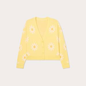 Pull-over chic et respirant à col en V et manches lanternes pour femme, coupe oversize tendance avec manches bouffantes - Product Image 1