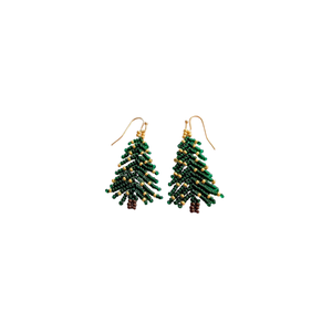 Boucles d'oreilles perlées de Noël personnalisées, dernières tendances en perles de rocaille, boucles d'oreilles perlées personnalisées très vendues - Product Image 4