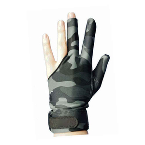 Gants de billard personnalisés pour fournisseurs OEM, marque privée, trois doigts, faible friction, respirants, commandes en gros - Product Image 1
