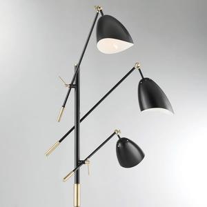 Lampe de lecture sur pied réglable avec col flexible et base stable pour l'étude - Product Image 6