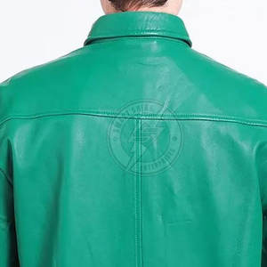 Camisas de cuero para hombre hechas en Pakistán a precio razonable, camisas de cuero transpirables y ligeras para hombre - Product Image 5