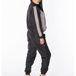 Custom <b>Women's</b> Spring Solid Eco-Friendly Windbreaker Tracksuit Lightweight Waterproof <b>Jacket</b> and Jogger Pants Sportswear Set - Product Image 4