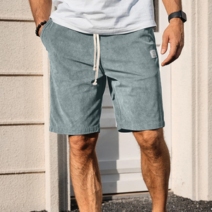 Shorts de sport athlétiques à séchage rapide avec taille élastique, shorts légers pour hommes sur mesure, style décontracté, shorts délavés à l'acide - Product Image 3