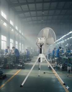 Venz Industrial Pedestal Tripod <b>Fan</b> F3-<b>18</b>" Grey Electric Energy Efficient for Industry & Outdoor Office Hotel & Household - Product Image 4