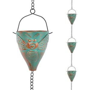 Fancy Design Decorative Lotus Flower Cup Metal Rain <b>Chain</b> Or Garden & Home Outdoor Decor Rainwater Catcher <b>Cheap</b> Price - Product Image 4