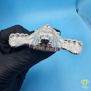 Colgante de Cabeza de León con Diamantes y Piedras de Moissanita VVS, Joyería de Lujo Hecha a Mano, Estilo Hip Hop - Product Image 6