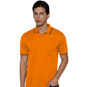Polo en coton uni pour homme, manches courtes, décontracté, anti-plis, avec poche, coupe classique - Product Image 2