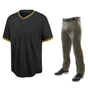 Customizable Comfortable Baseball Jersey Youth and Adult Sportswear Low MOQ Custom Size Breathable Baseball Uniform Set - Product Image 1