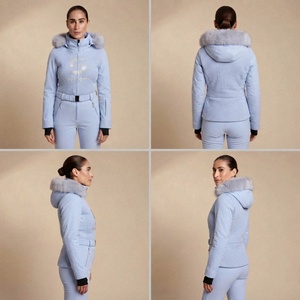 Traje de Esquí Sintético Aislado con Cierre de Cremallera, Impermeable, Cortavientos, Unisex, de Una Pieza, Personalizado, al por Mayor - Product Image 2