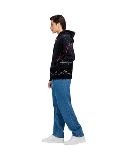 Sweats à capuche pour hommes personnalisés, cordon de serrage réglable, streetwear, 100% coton molletonné, pour sweats à capuche de couleur unie et d'extérieur - Product Image 5