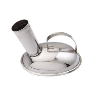 Urinoir réutilisable en acier inoxydable de qualité hospitalière pour hommes et femmes, avec alimentation manuelle, idéal comme pot de toilette pratique ou bouteille à urine pour lit. - Product Image 1