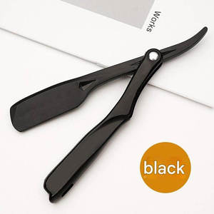 Navajas de Afeitar Profesionales para Barbería con Mango de Madera de Ébano Natural para Afeitar la Barba de Hombres - Product Image 3