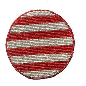 Handcrafted Cartoon Style Decorative <b>Bead</b> Cocktail <b>Coasters</b> Custom Design with Non-Slip Base for Special Occasions - Product Image 5